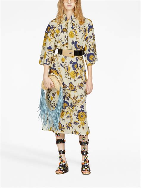 gucci lemon dress|gucci floral dress for women.